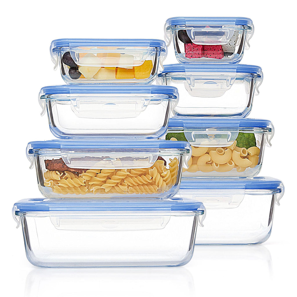 Microwave Safe Glass Lunch Box Set with Freshness Seal