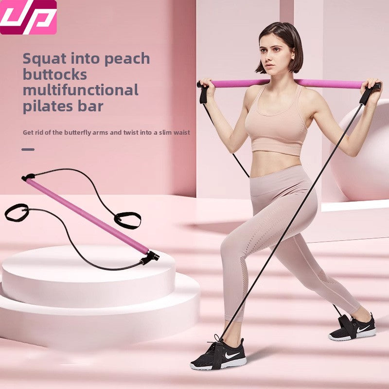 Pilates Bar with Resistance Bands | Full Body Home Workout Kit