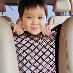 Car Seat Storage Net Organizer – Elastic Mesh Pocket