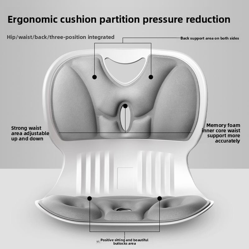 Lumbar support and correction cushion