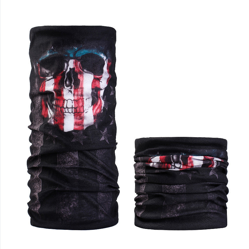 Multifunctional Skull Pattern Headband