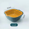 Double-layer vegetable washing basin draining basket