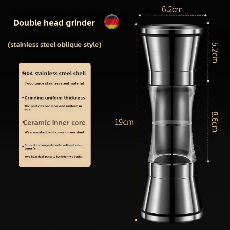 304 Stainless Steel Black Pepper Powder Grinder