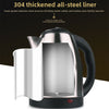 304 Stainless Steel Electric Kettle Fast Boil, Auto Shut-Off, 1.8L Household Water Boiler
