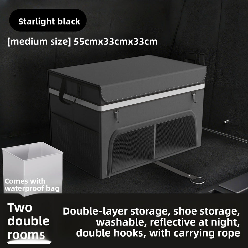 Car Trunk Folding Storage Box – Dual Color Organizer