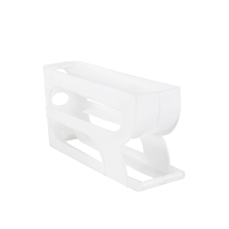 Rolling Egg Storage Box  Auto-Scrolling Egg Holder for Refrigerator, Large-Capacity Fridge Egg Organizer with Slide Design