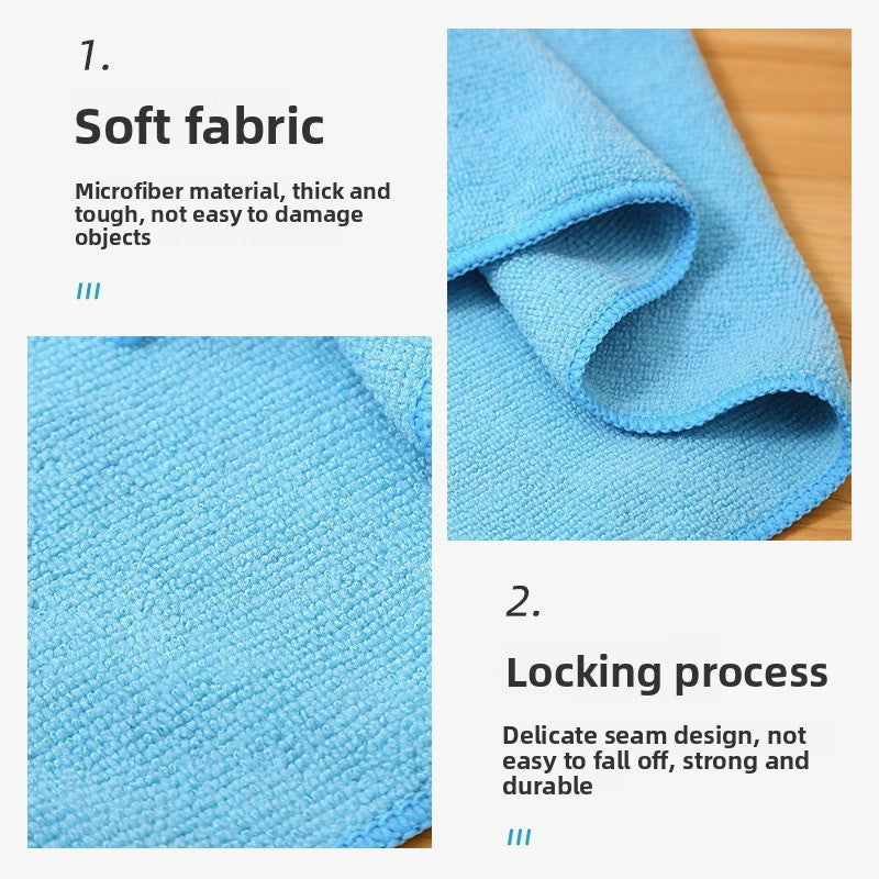 Microfiber absorbent cleaning cloths