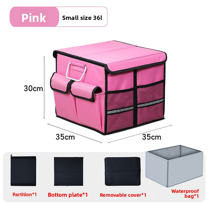 Folding Car Trunk Storage Box – Dual Color Organizer