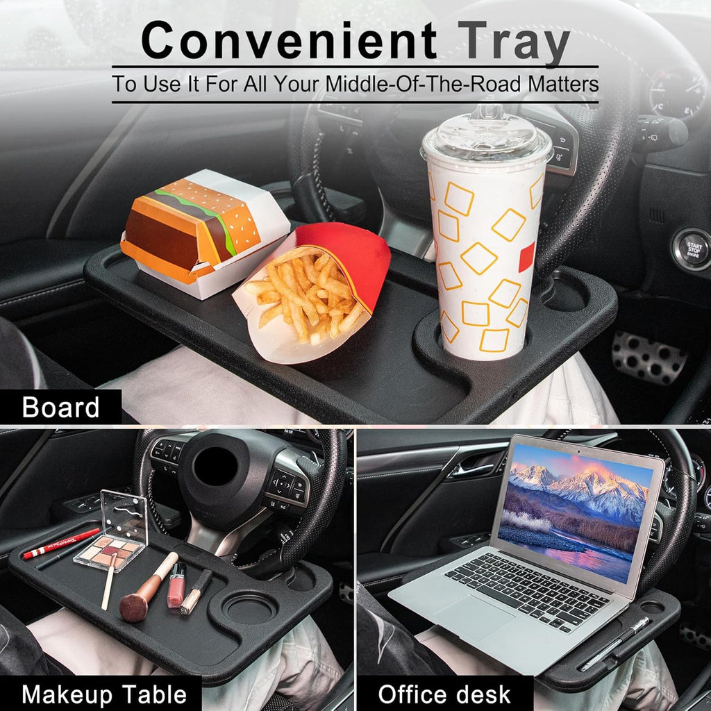 Car Steering Wheel Tray – Portable Car Desk & Table