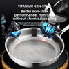 316 Stainless Steel Frying Pan with Foldable Handle