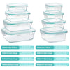 Microwave Safe Glass Lunch Box Set with Freshness Seal