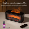 Flame Aromatherapy Diffuser  Colorful Flame Humidifier with Essential Oil, LED Fireplace Effect & Remote Control