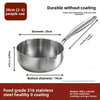 Thickened 316 Stainless Steel Milk Pot with Lid and Steamer