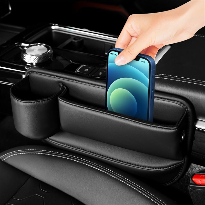 Car Storage Box – Seat Gap Organizer & Cup Holder