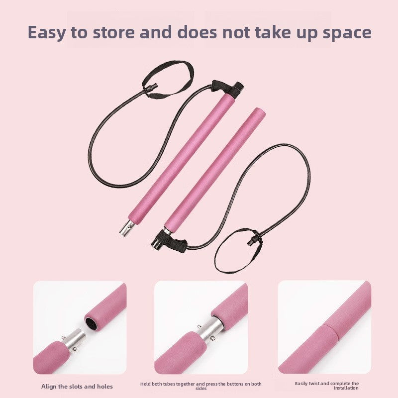 Pilates Bar with Resistance Bands | Full Body Home Workout Kit