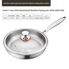 316 Stainless Steel Frying Pan with Foldable Handle