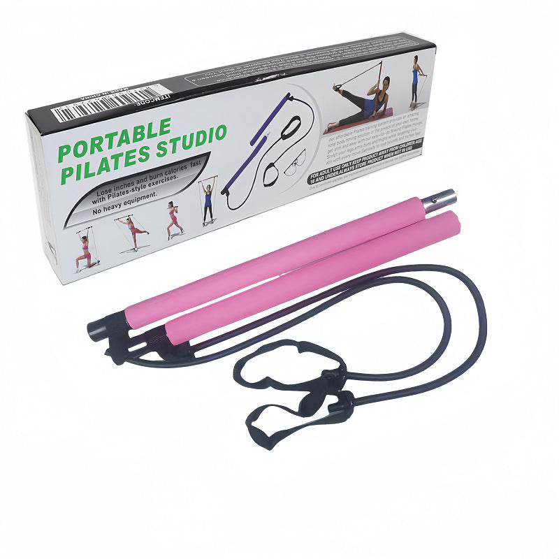 Pilates Bar with Resistance Bands | Full Body Home Workout Kit