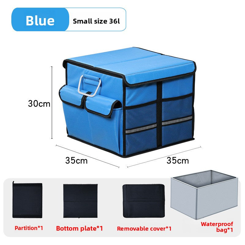 Folding Car Trunk Storage Box – Dual Color Organizer