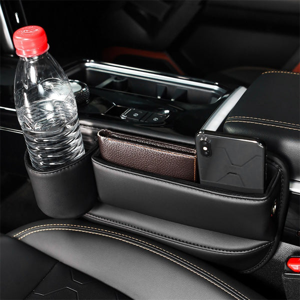 Car Storage Box – Seat Gap Organizer & Cup Holder