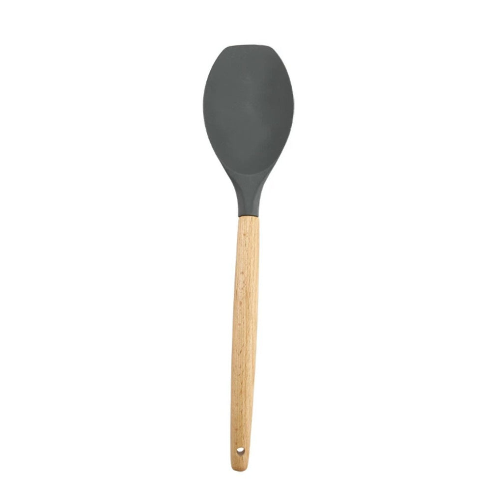 Wooden handle silicone kitchenware