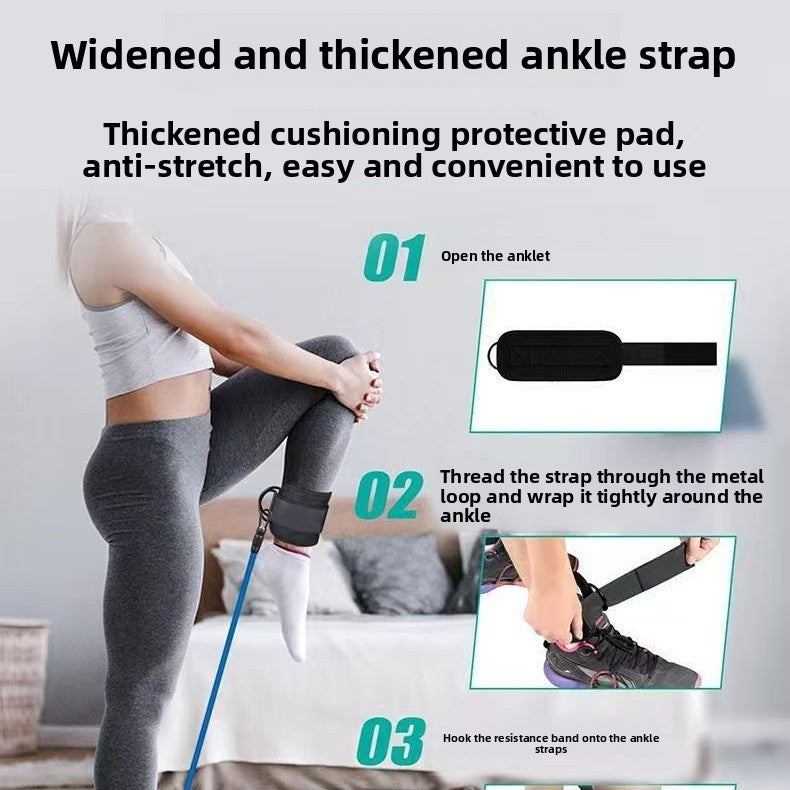 Leg training device resistance band