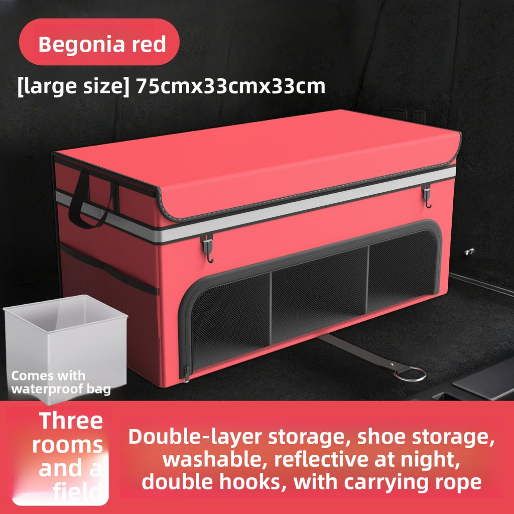 Car Trunk Folding Storage Box – Dual Color Organizer