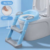Kids Potty Training Seat with Ladder  Adjustable Child Toilet Seat, Non-Slip, Foldable, Safe for Boys & Girls