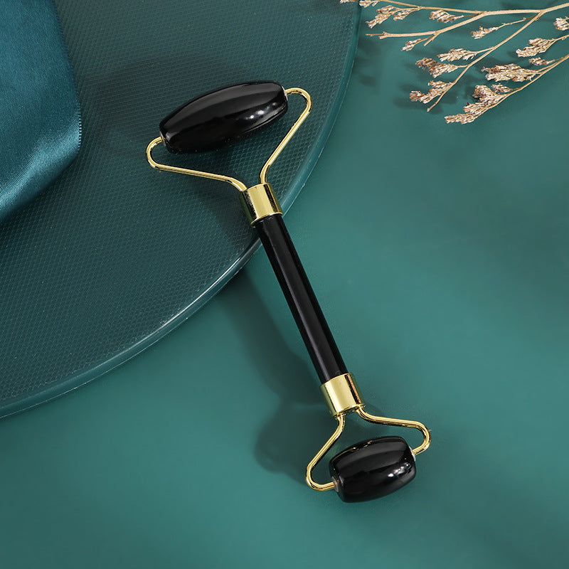 Rose Quartz Facial Roller & Gua Sha Set  Natural Stone Face Massager for Skin Glow, Lifting, Anti-Aging & Relaxation