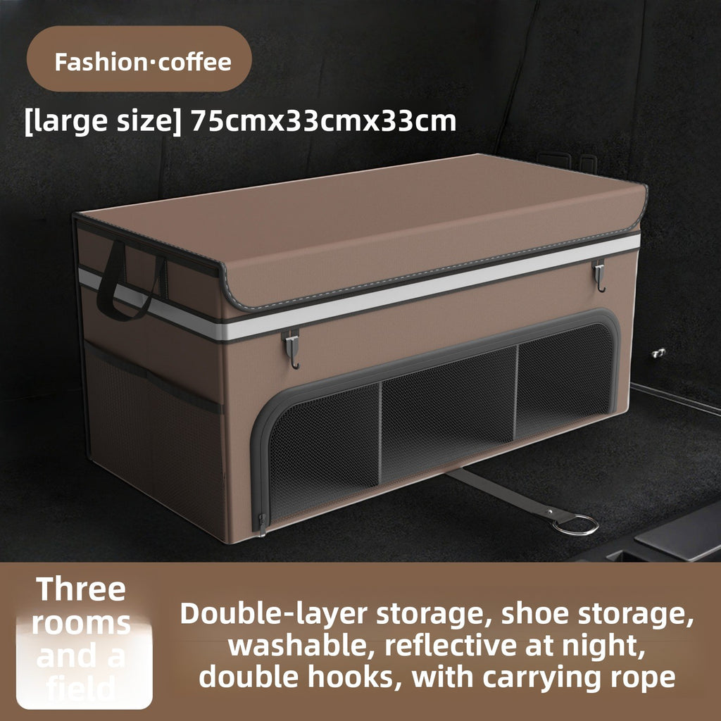 Car Trunk Folding Storage Box – Dual Color Organizer