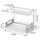 2-Tier Kitchen Sink Organizer Rack  Under-Sink Storage Shelf for Cleaning Supplies, Sponges & Bottles | Rust-Resistant Space Saver