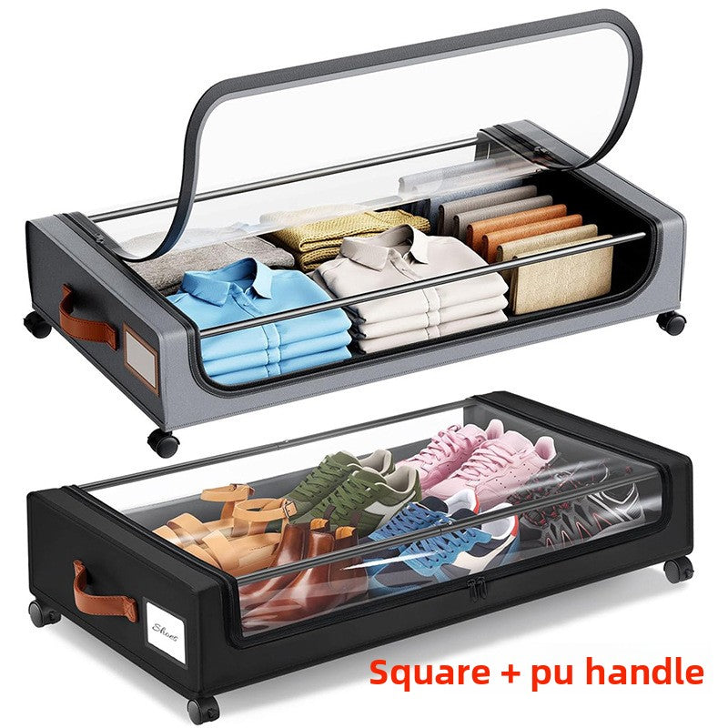 Square under-bed storage rack