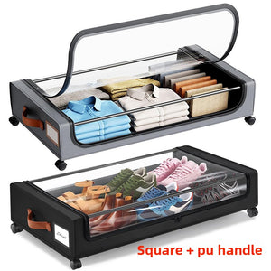 Square under-bed storage rack