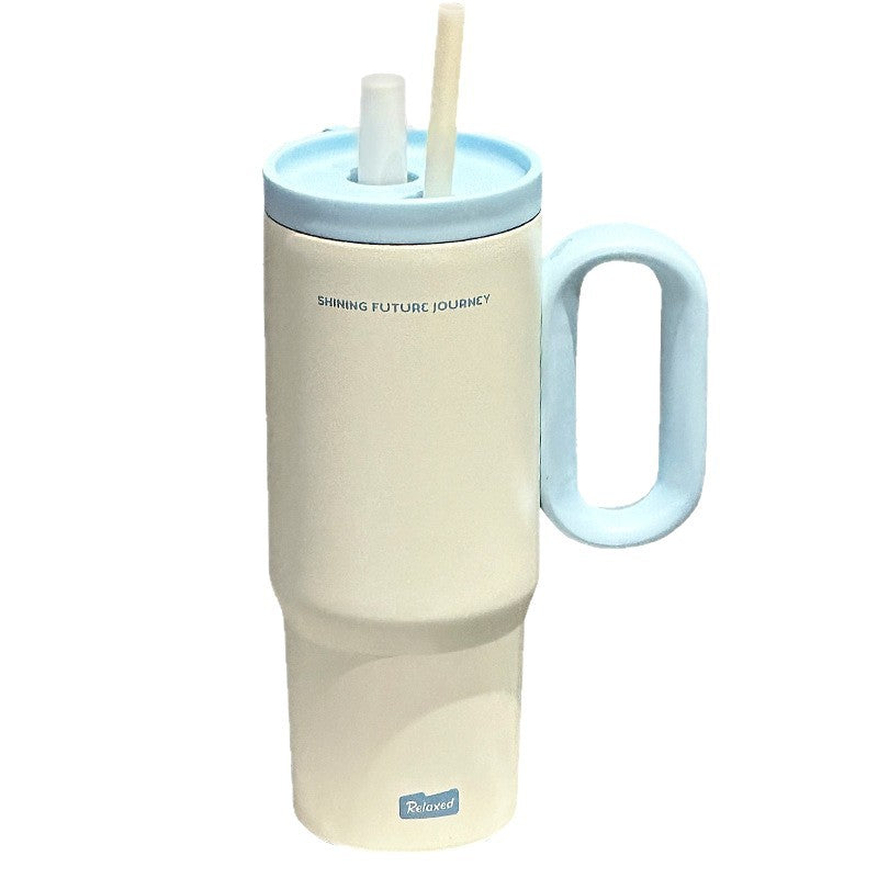 Straw Thermos Cup