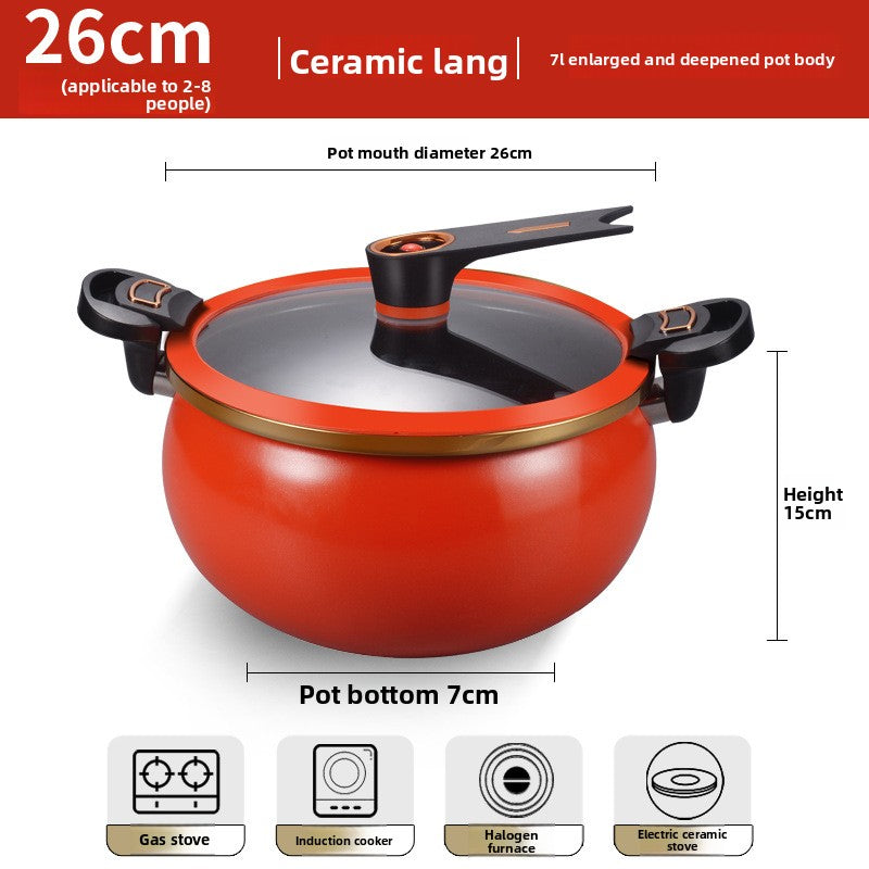 8L Large Capacity Braised Stew Pot Hot Pot