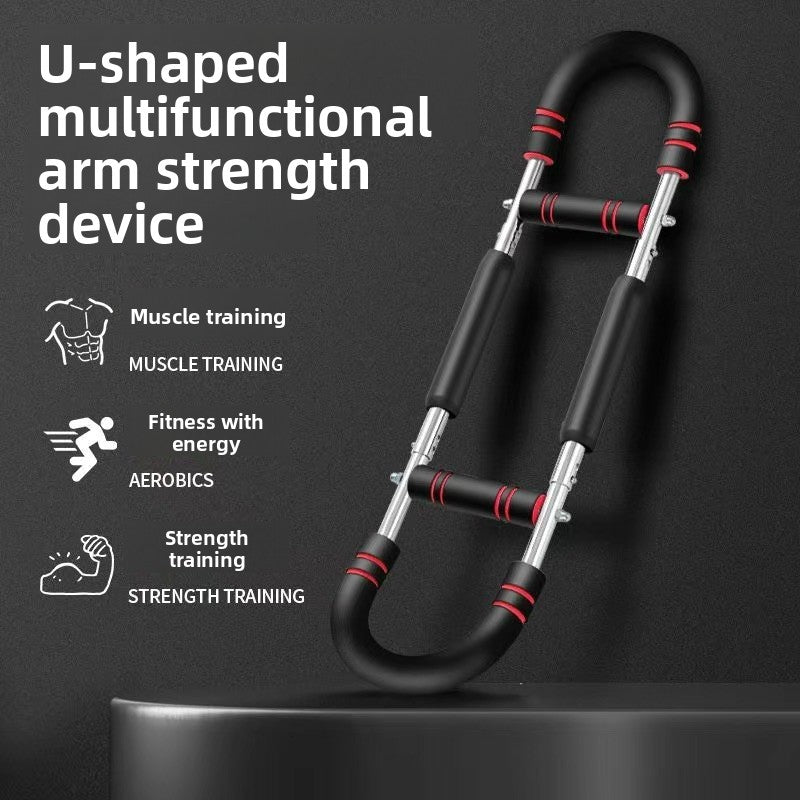 U-Shaped Arm Exerciser  Multifunctional Chest Expander & Upper Body Strength Trainer for Home Workout