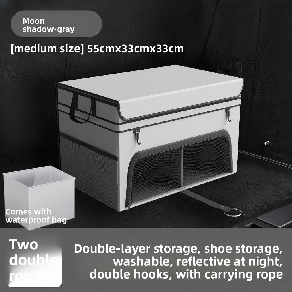 Car Trunk Folding Storage Box – Dual Color Organizer