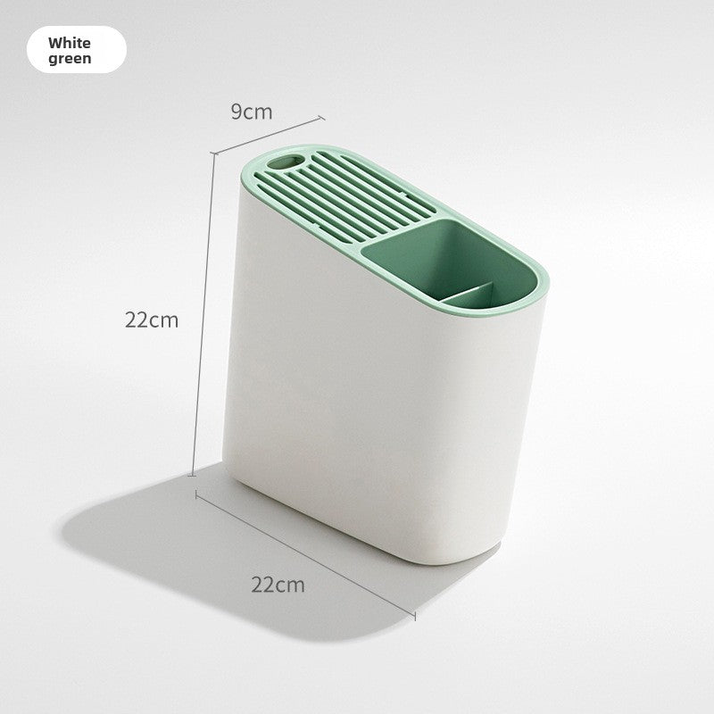 Universal Knife Storage Block  Knife Organizer with Drainage, Ventilation & Large Capacity for Kitchen Countertop