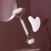 Rose Quartz Facial Roller & Gua Sha Set  Natural Stone Face Massager for Skin Glow, Lifting, Anti-Aging & Relaxation