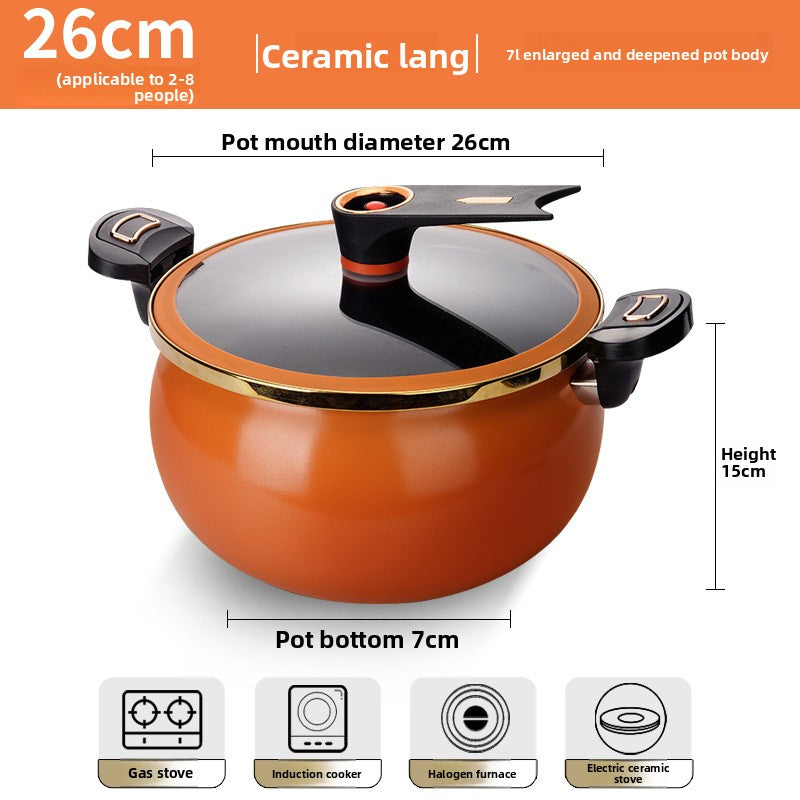 8L Large Capacity Braised Stew Pot Hot Pot