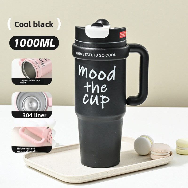Straw Thermos Cup