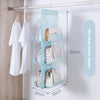 Hanging Closet Organizer  Multi-Layer Storage Rack for Clothes, Towels, Underwear & Accessories, Space-Saving Wardrobe Organizer