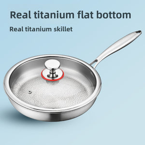 316 Stainless Steel Frying Pan with Foldable Handle