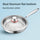 316 Stainless Steel Frying Pan with Foldable Handle