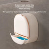 Wall-Mounted Soap Dish with Drip-Dry Design