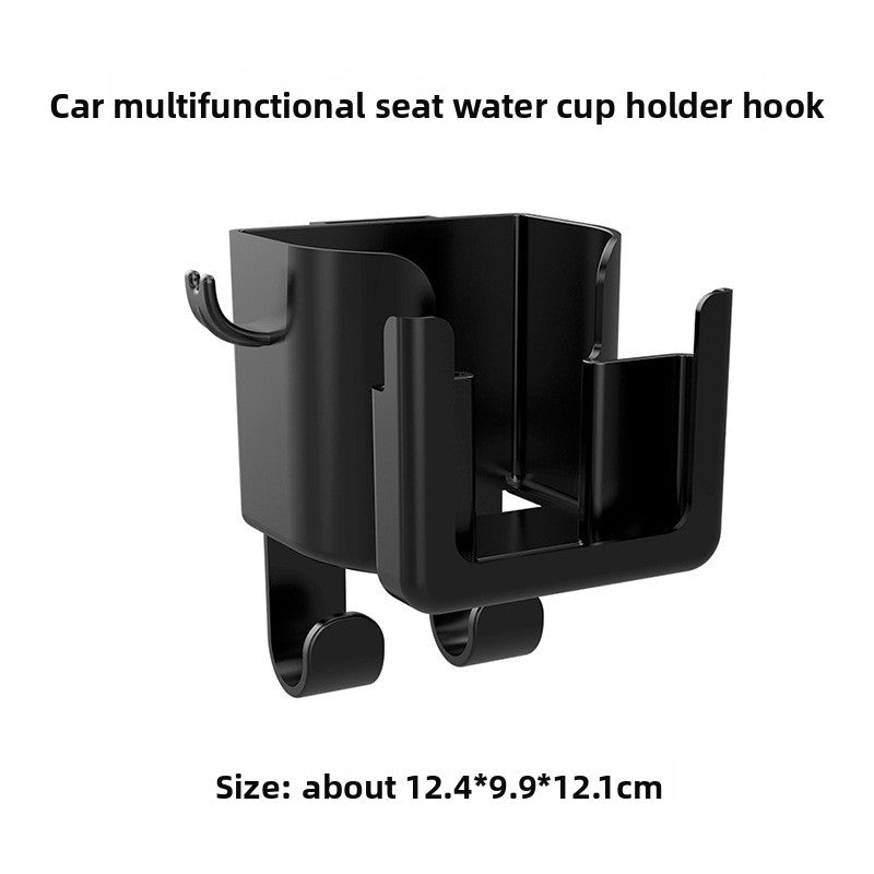 Car Cup Holder with Hook & Seatback Storage Rack