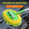 Extendable Chenille Car Wash Mop | Long Handle Cleaning Brush for Cars, Glass & Home Use