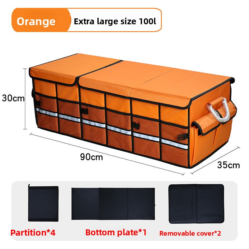 Folding Car Trunk Storage Box – Dual Color Organizer