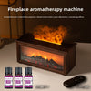 Flame Aromatherapy Diffuser  Colorful Flame Humidifier with Essential Oil, LED Fireplace Effect & Remote Control
