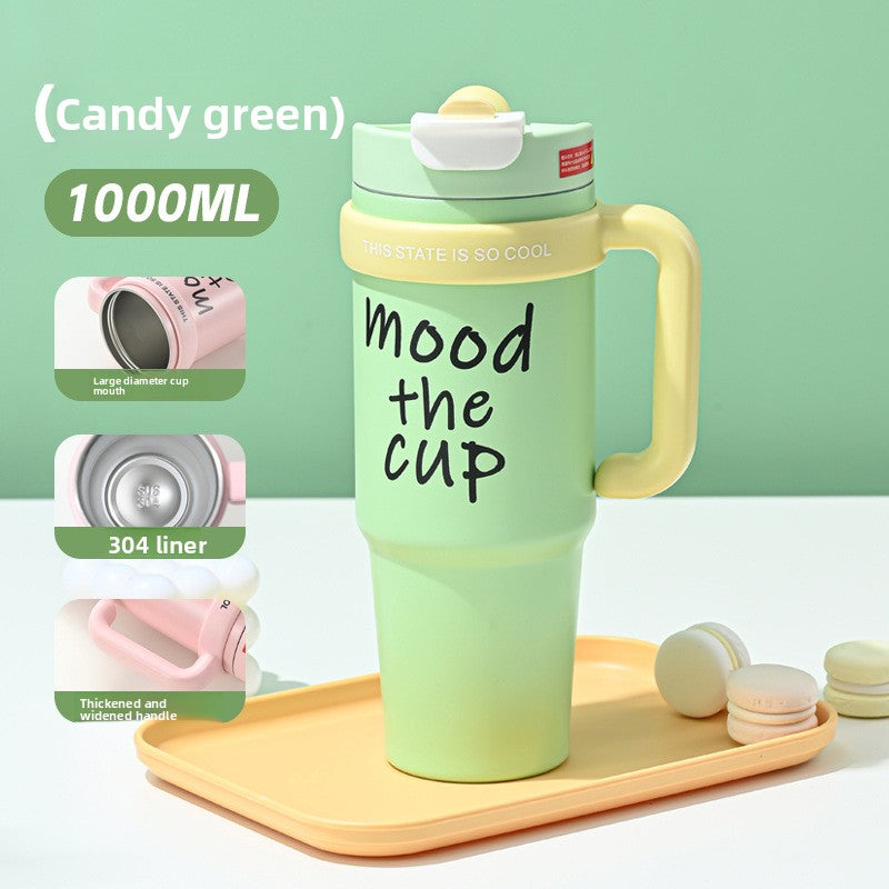 Straw Thermos Cup
