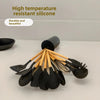 Wooden handle silicone kitchenware